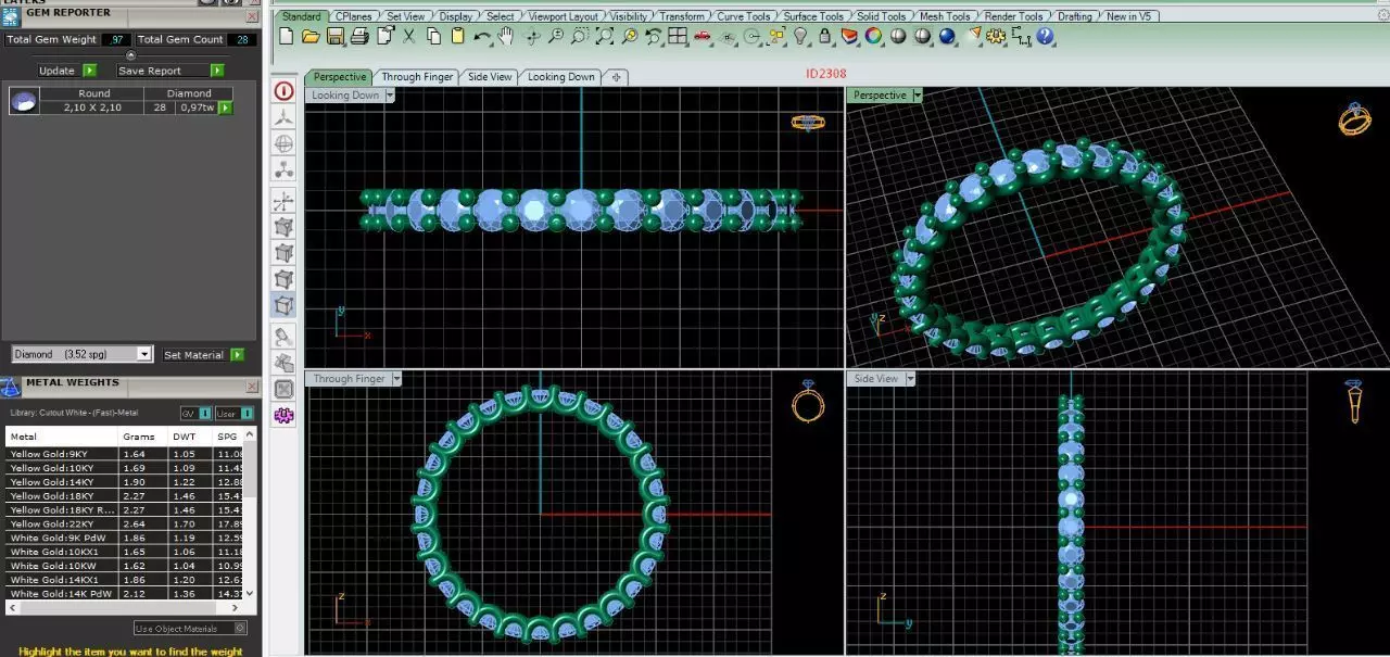  2308 RING U   3D print model_0