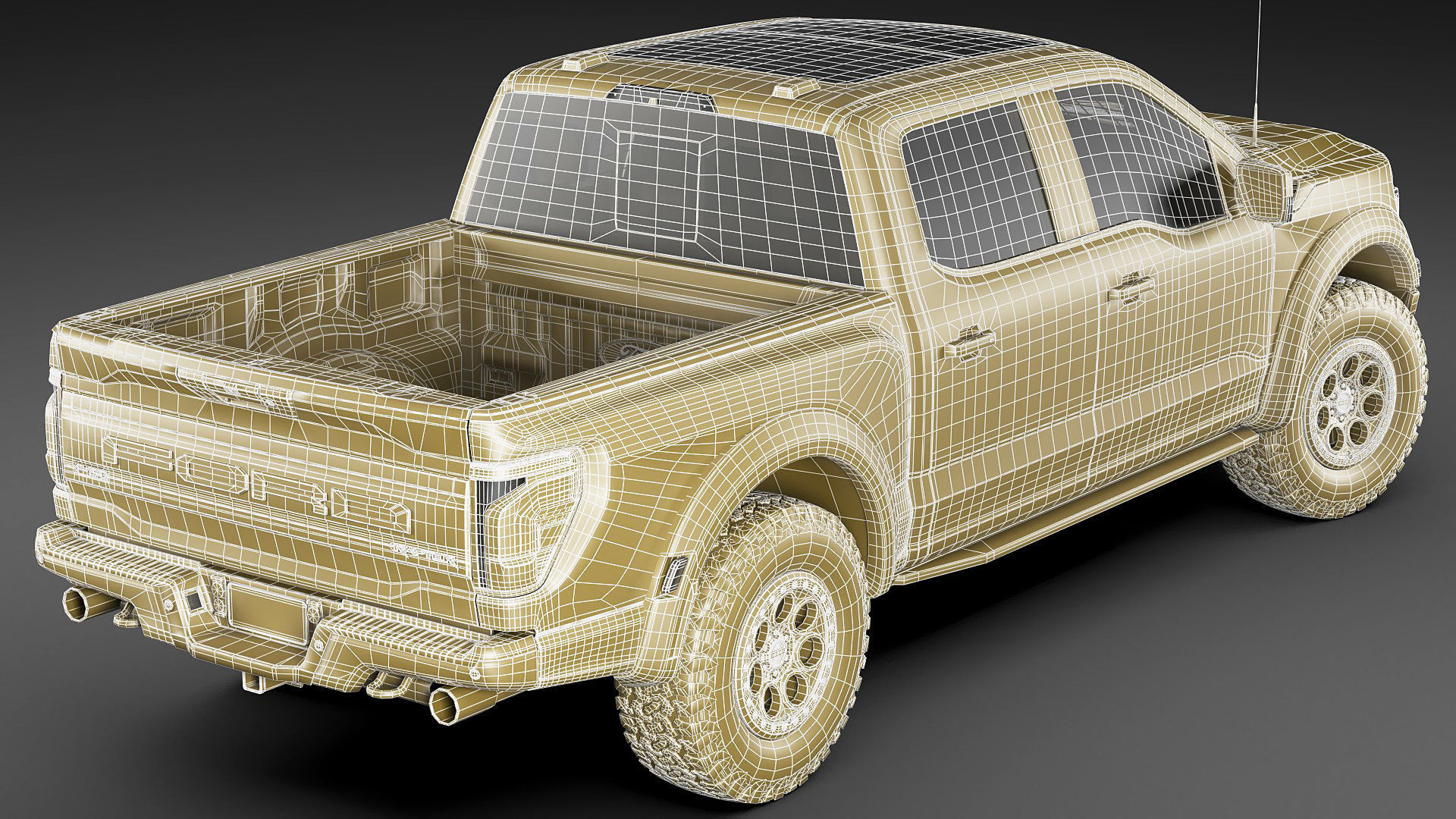 Base Model Raptor Pick-up 2024 F-150 Raptor R 3D model | CGTrader