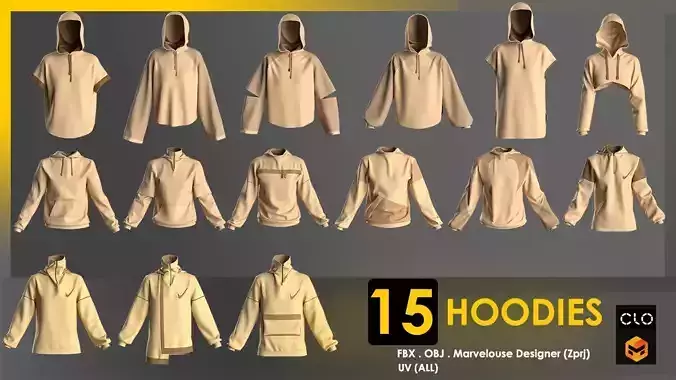 15 Hoody pack