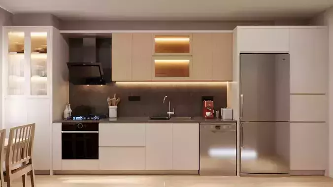 Full Kitchen with all objects