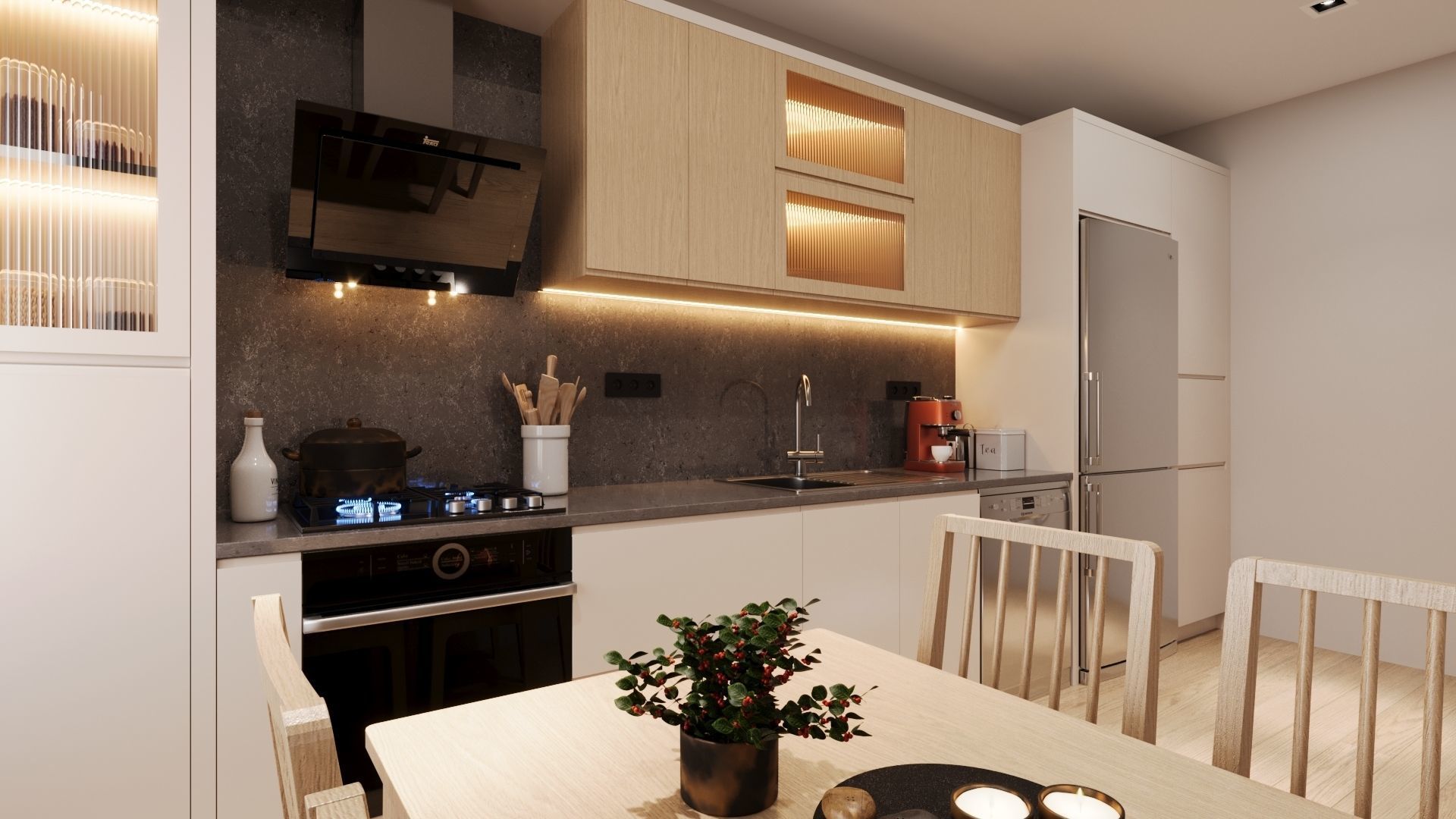Full Kitchen with all objects 3D model_2