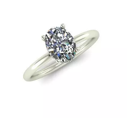  2358 ring oval 3D print model_0