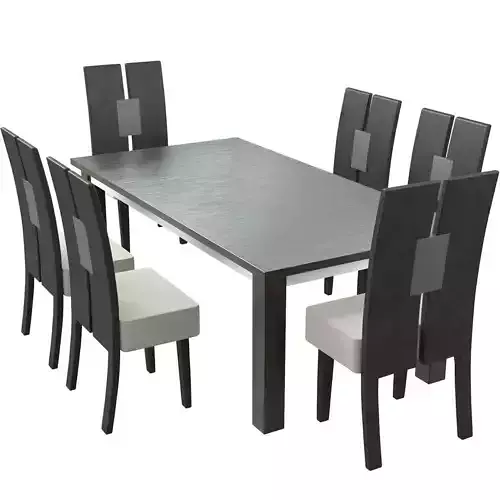 Dining table and chair