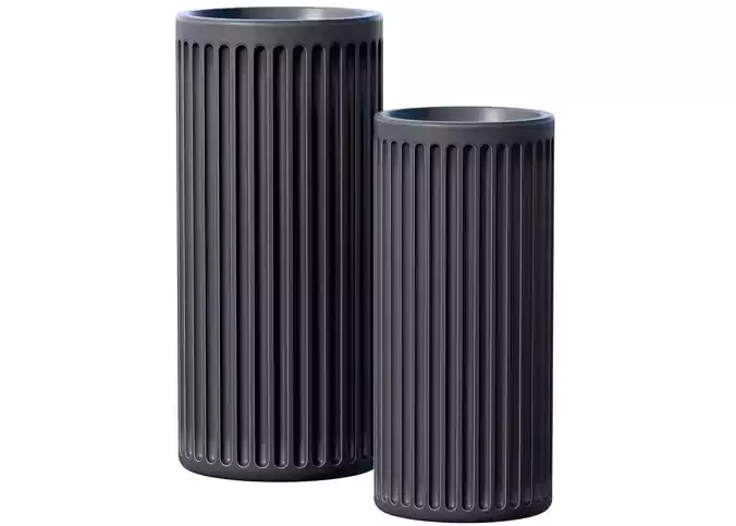 Decorative Fluted Tall Outdoor Vase Urn Pot Set Collection