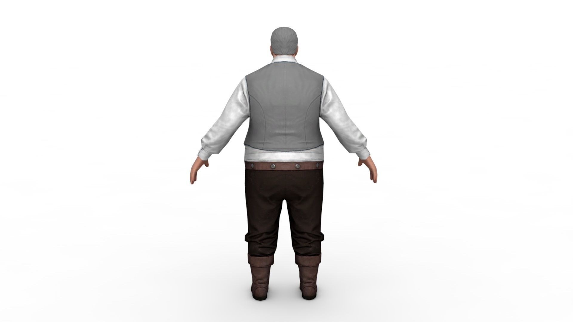 Fat man 3D model_3
