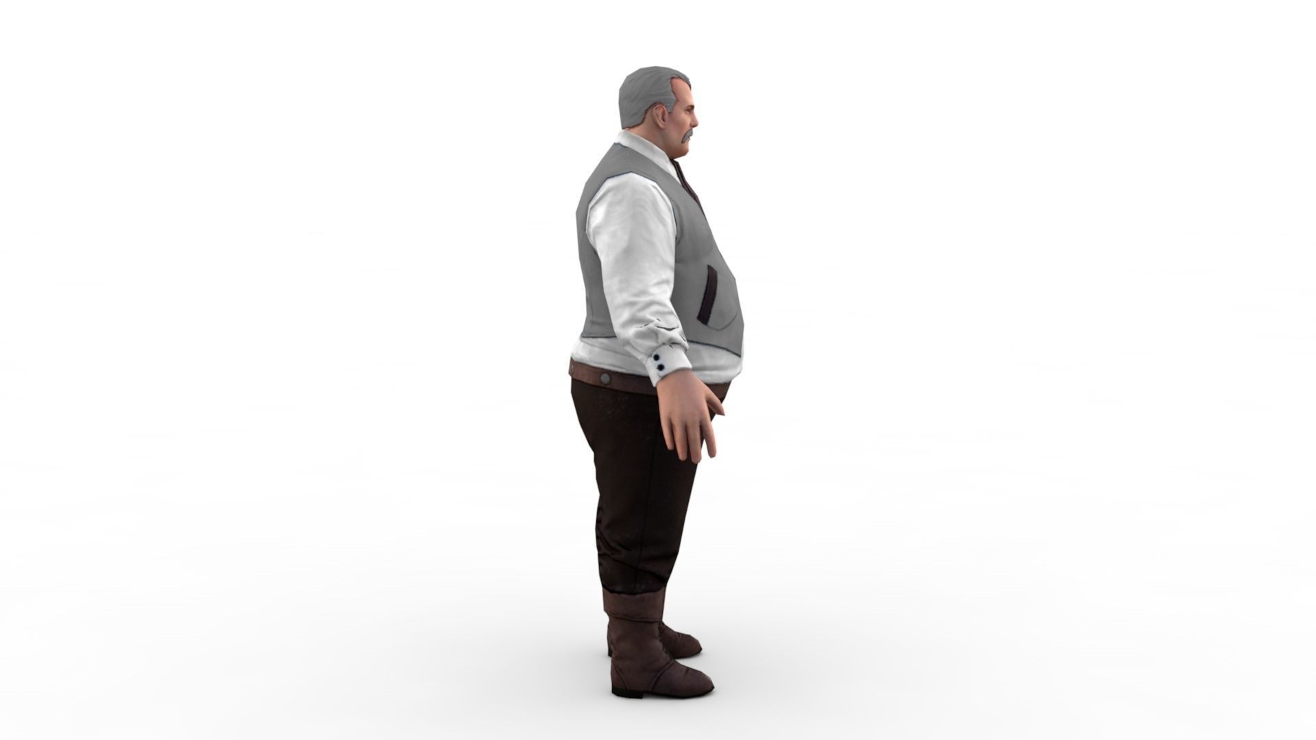 Fat man 3D model_4