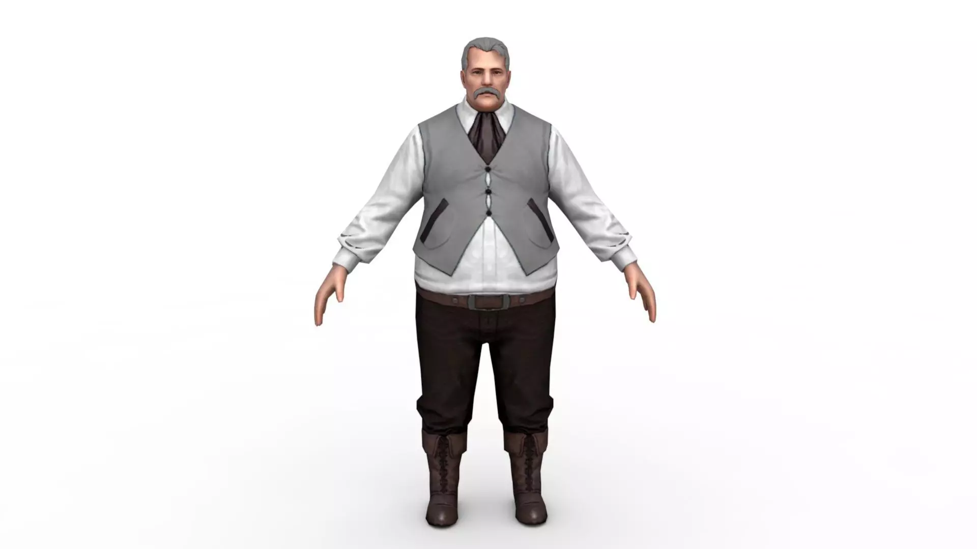 Fat man 3D model_0