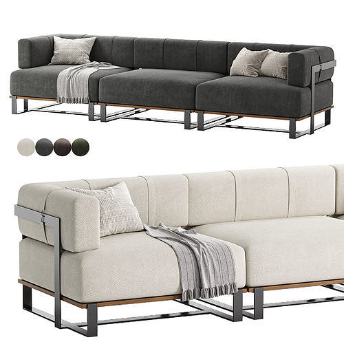 SALIM OUTDOOR SOFA 3D model