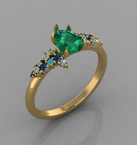  2473 ring 3D print model_4