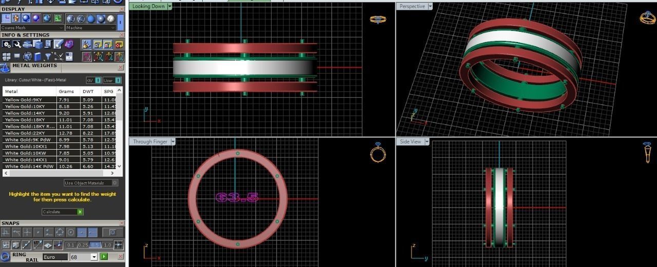  2547 obruchalki ring 3D print model_1