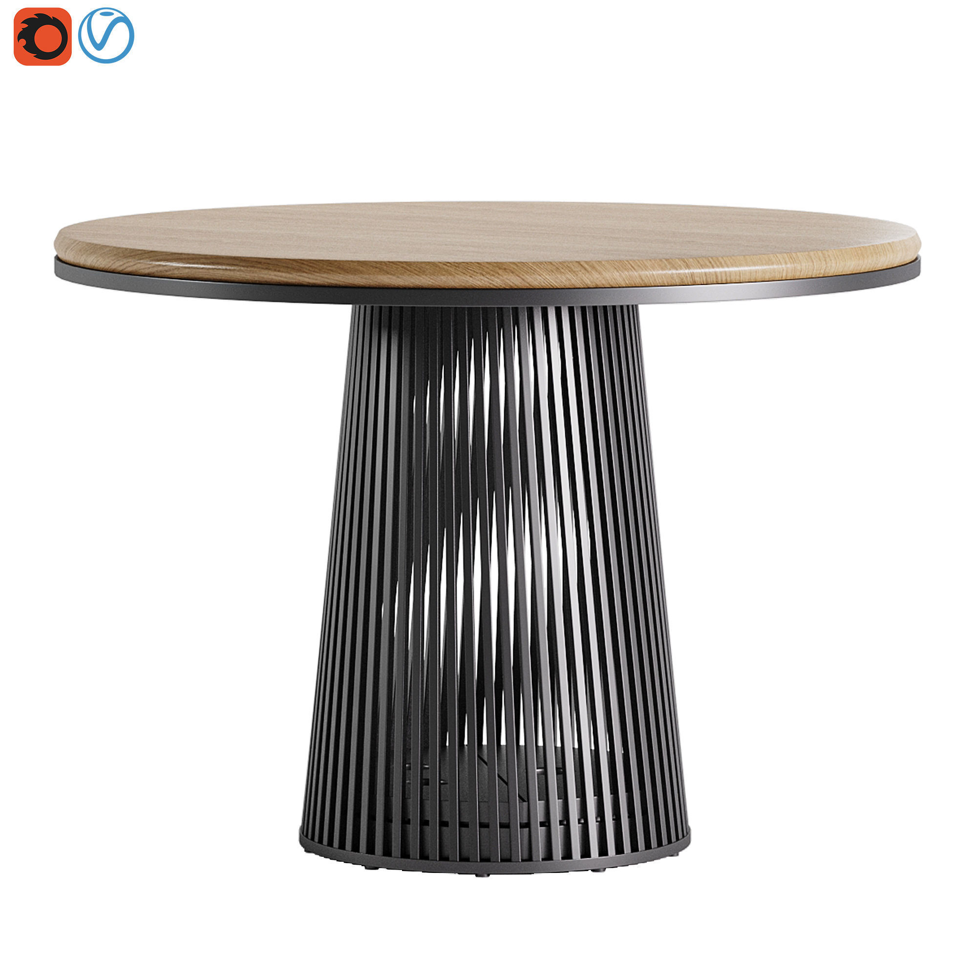 Dining set 168 3D model_3