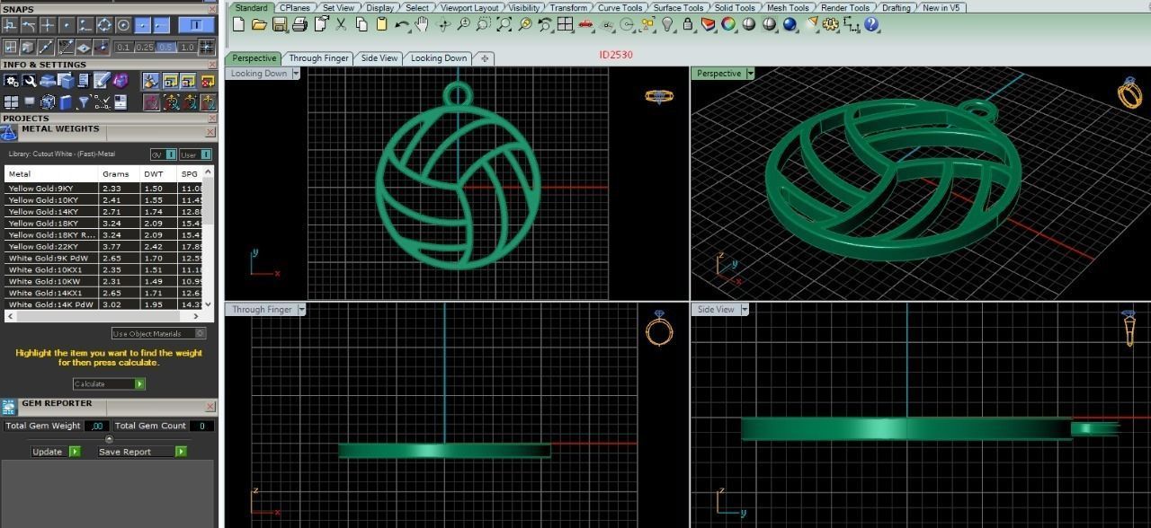 pendant 3D print model_1