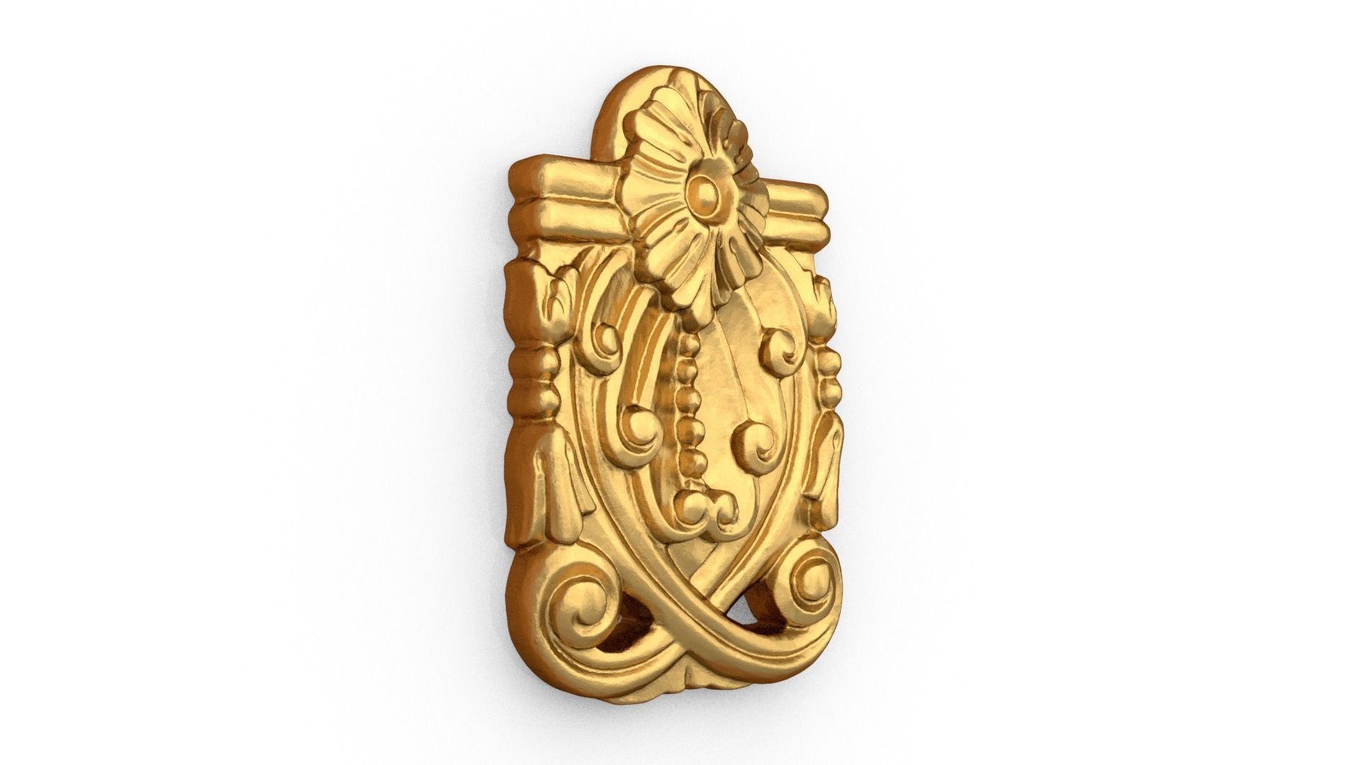 Classic carved decor ornament 488 3D print model_2