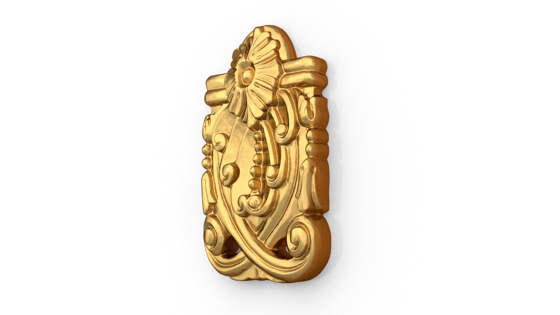 Classic carved decor ornament 488 3D print model_3