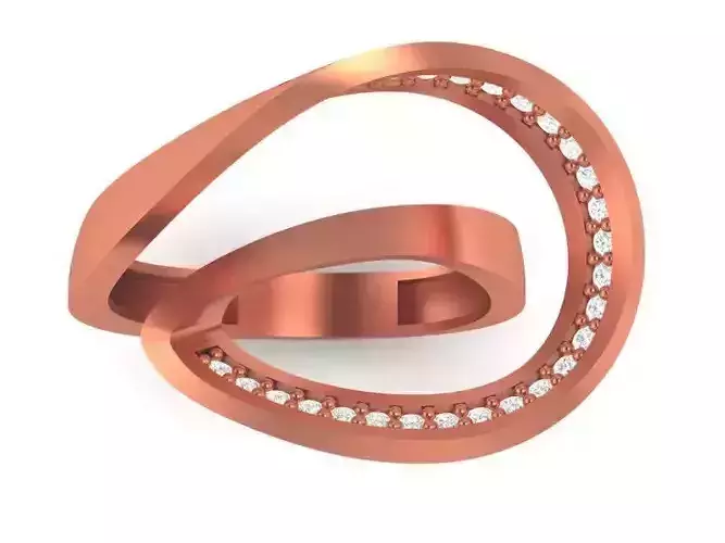 Wire Mesh High Jewelry Cocktail Ring