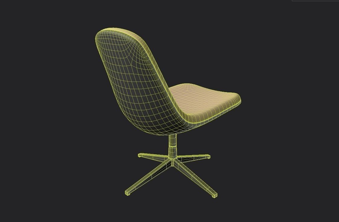 Chair  M01 Low-poly 3D model_9