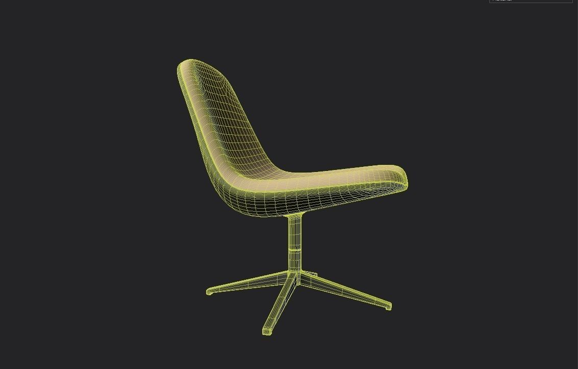 Chair  M01 Low-poly 3D model_1