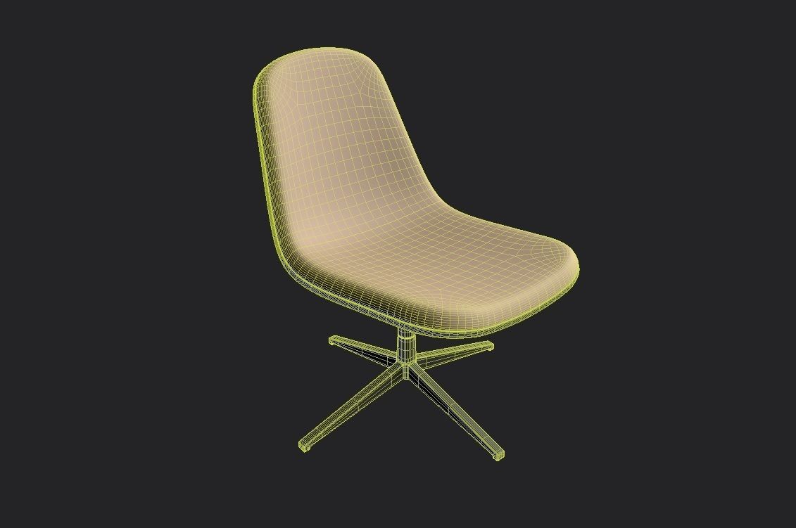 Chair  M01 Low-poly 3D model_4