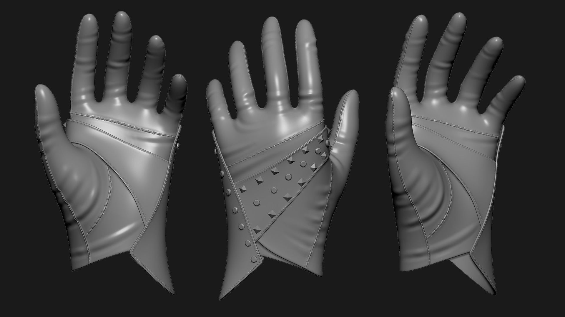 Gloves 3D model_10