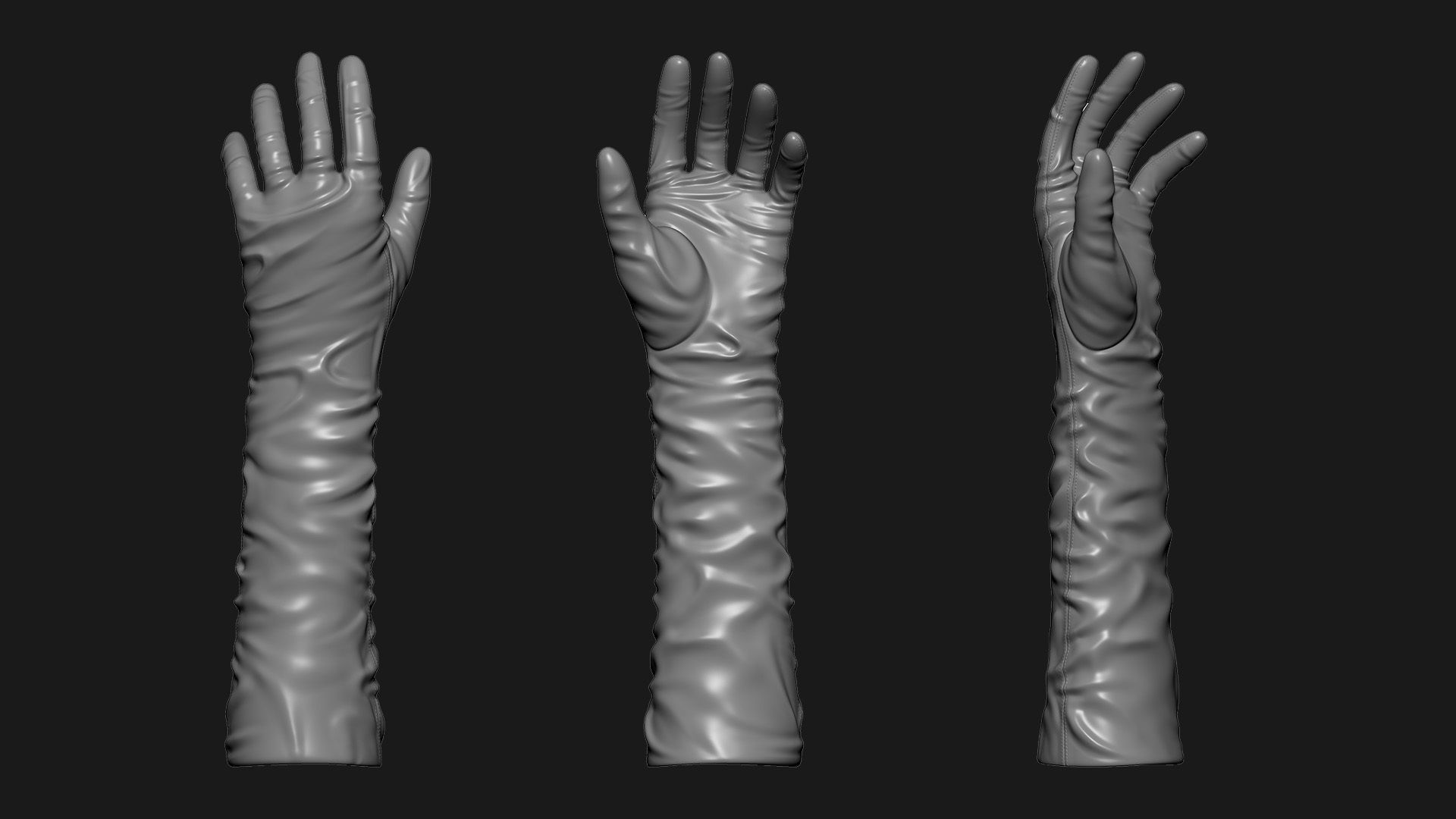 Gloves 3D model_2