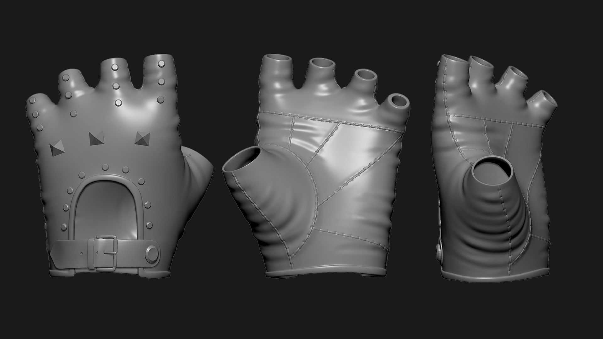 Gloves 3D model_9