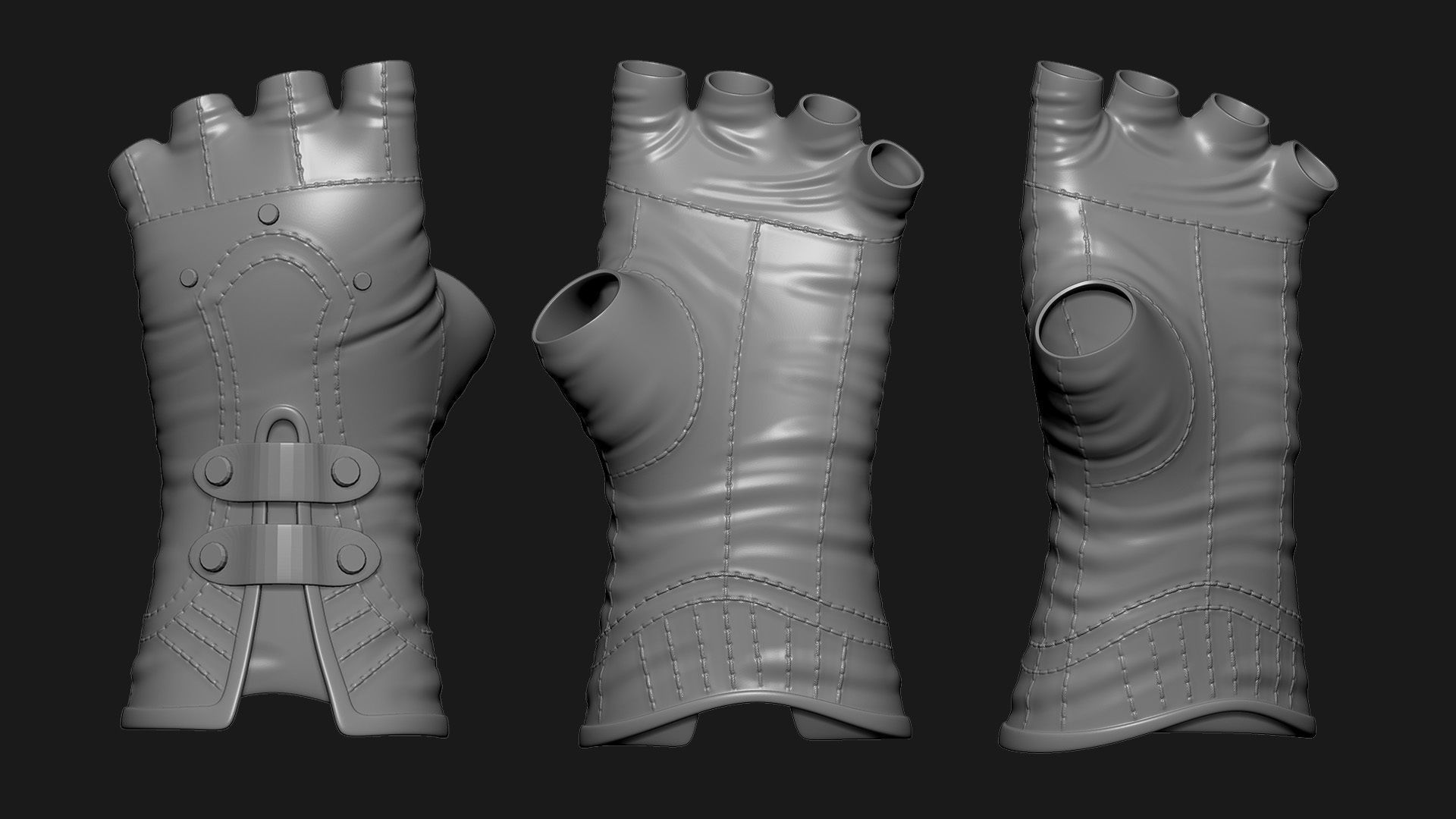 Gloves 3D model_8