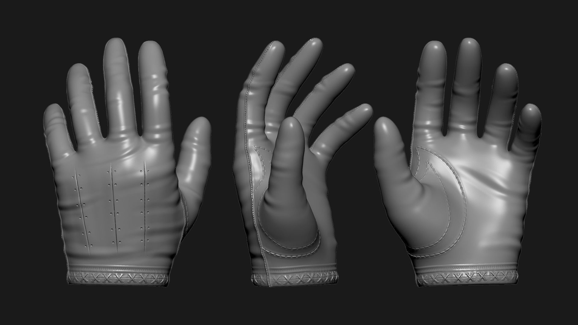 Gloves 3D model_3
