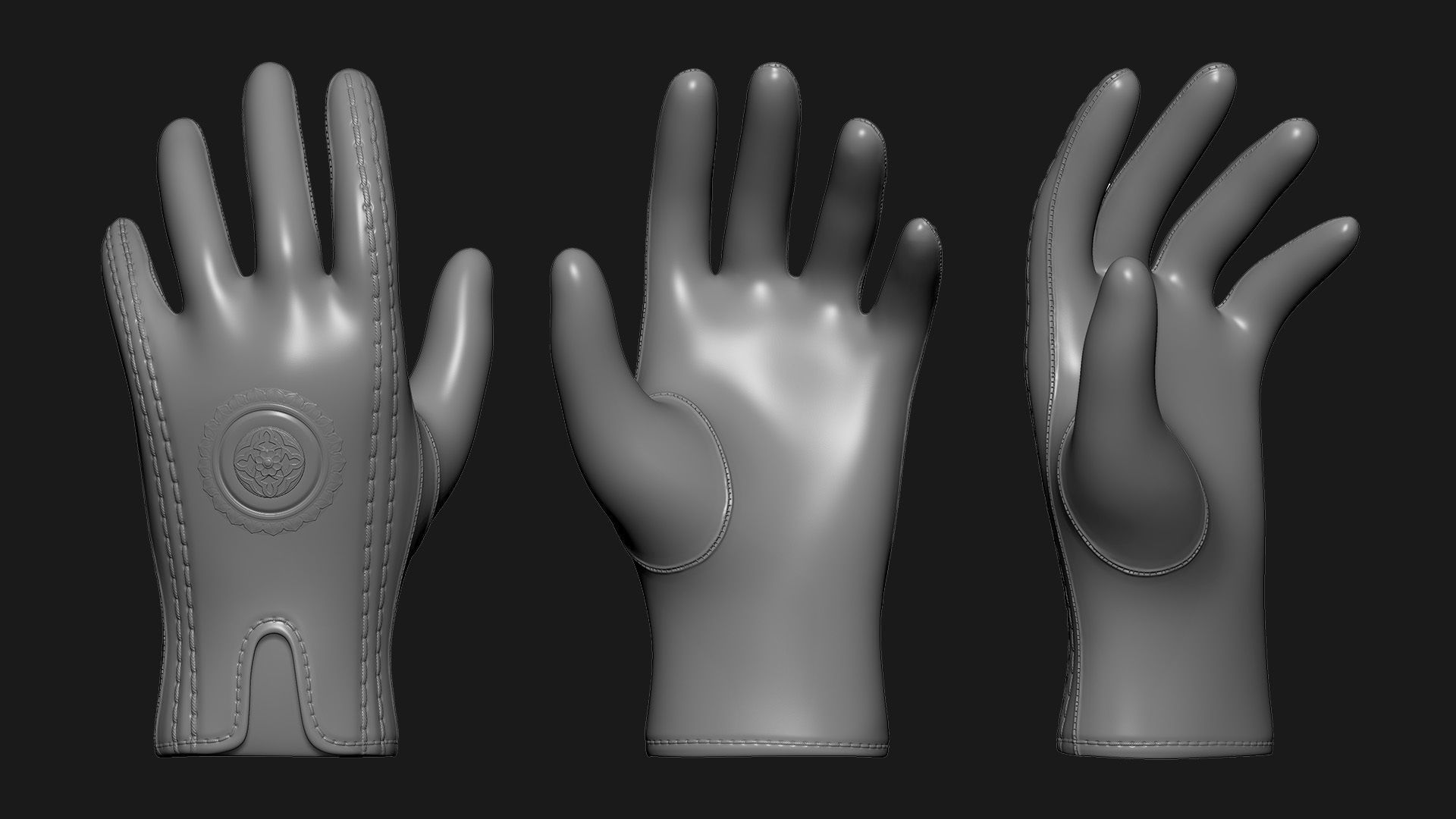 Gloves 3D model_5