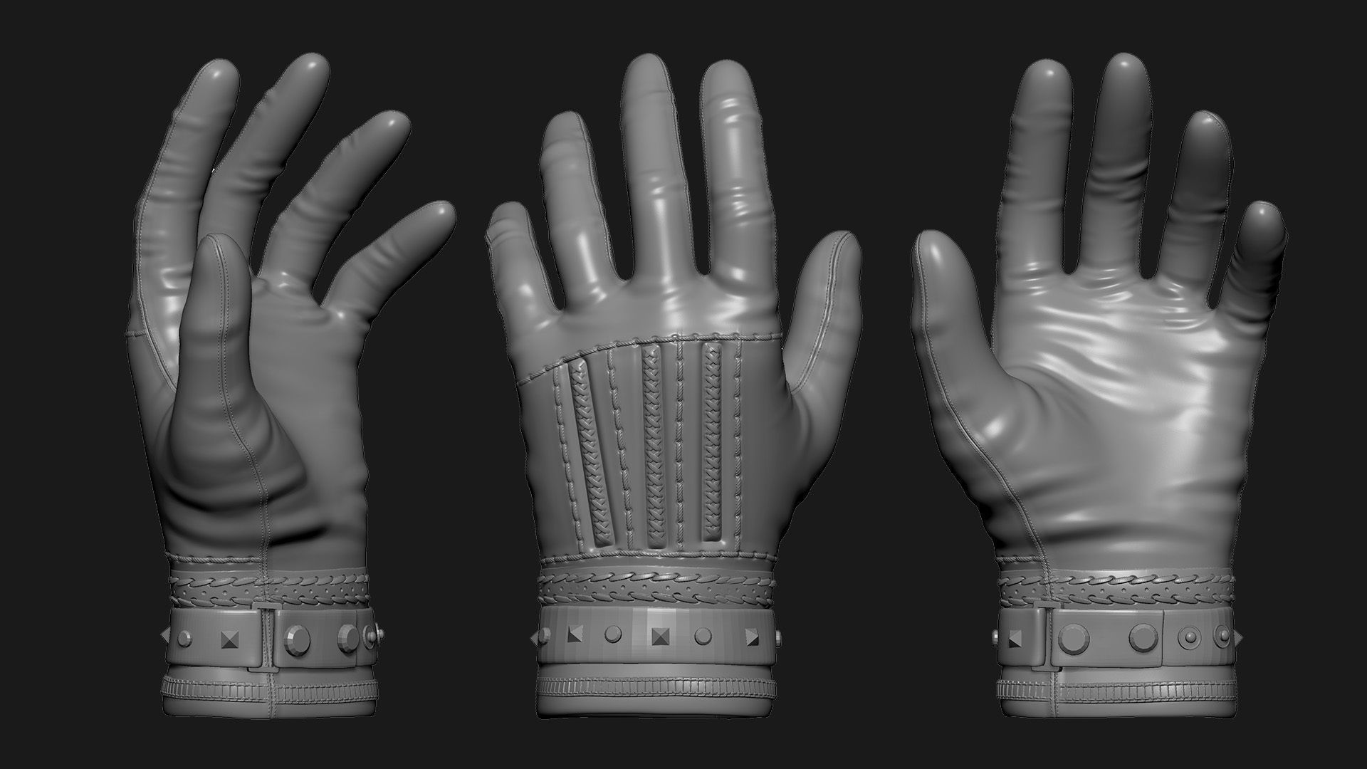 Gloves 3D model_4
