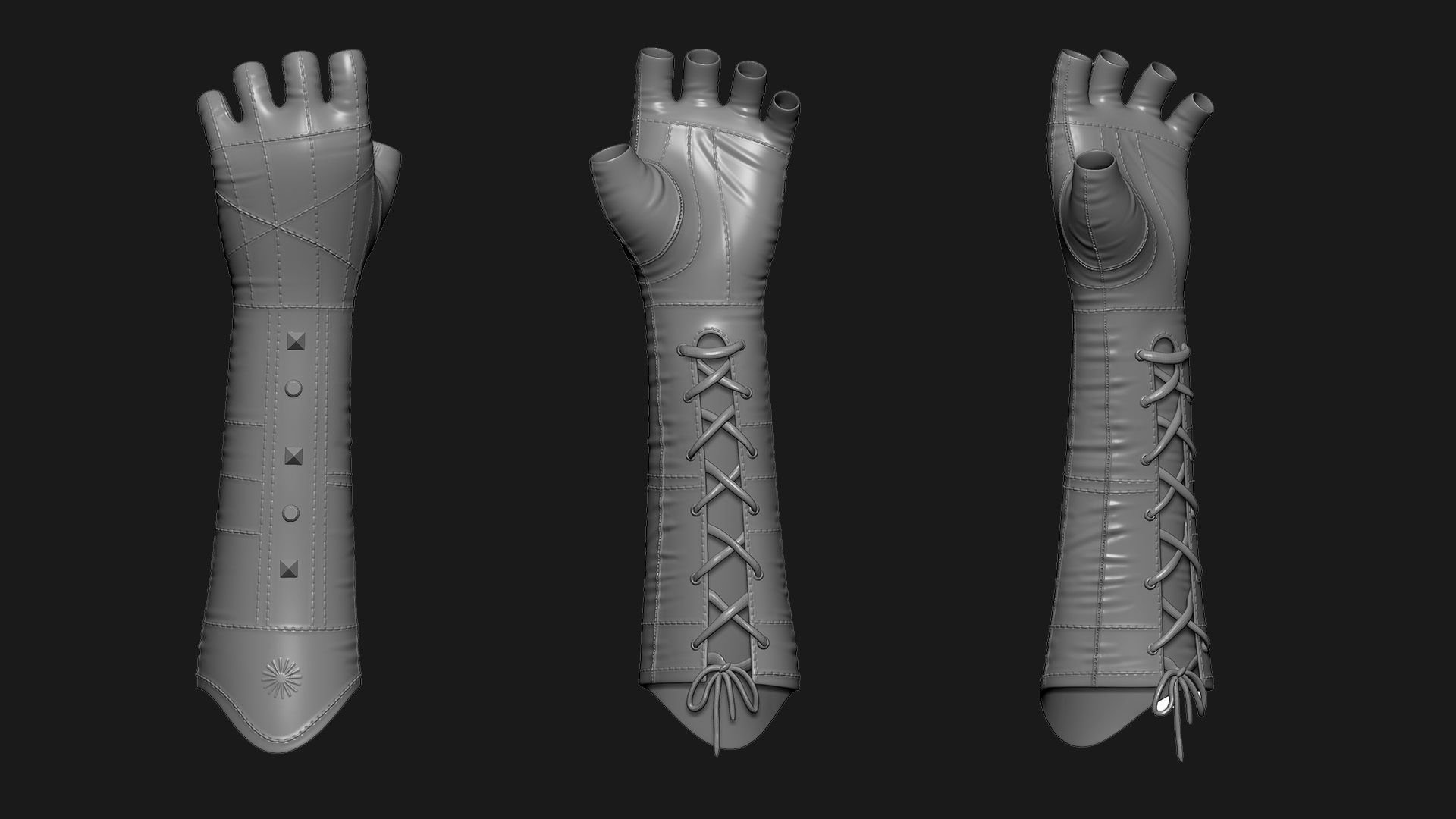 Gloves 3D model_7