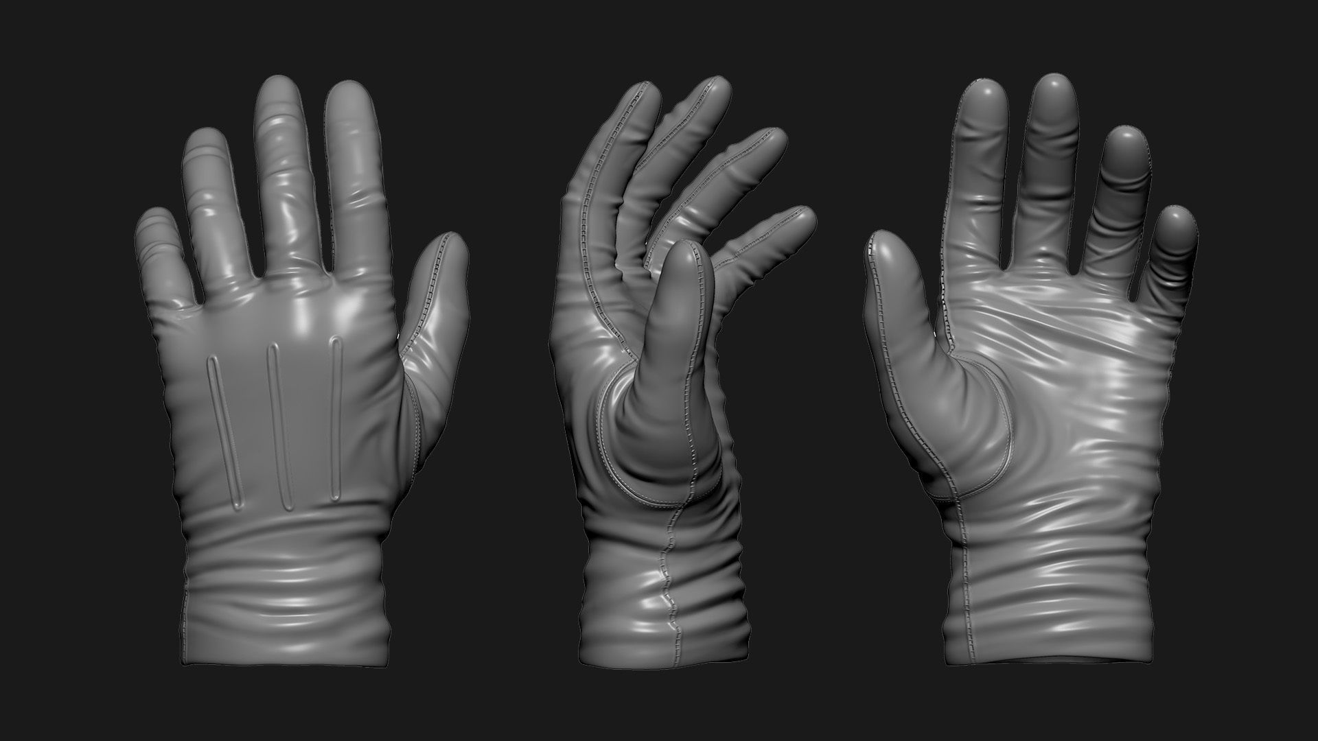 Gloves 3D model_1