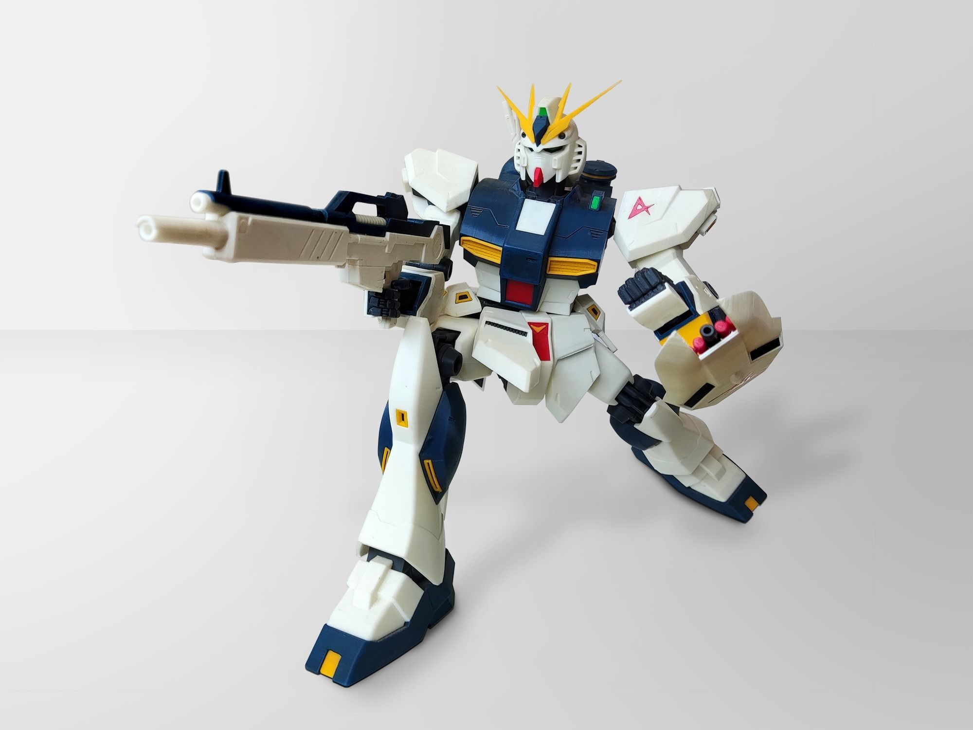 Fully Articulated RX-93 Nu Gundam  3D print model_8