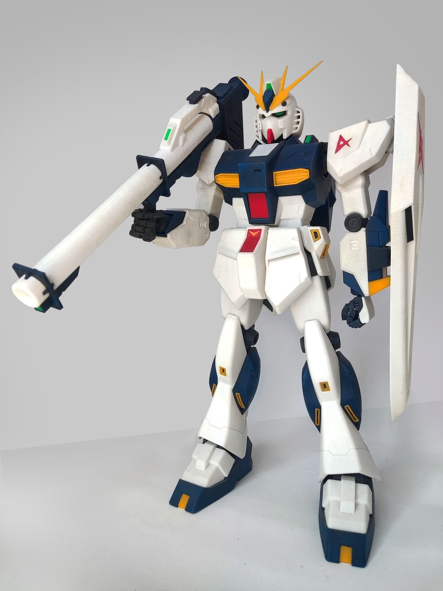 Fully Articulated RX-93 Nu Gundam  3D print model_2