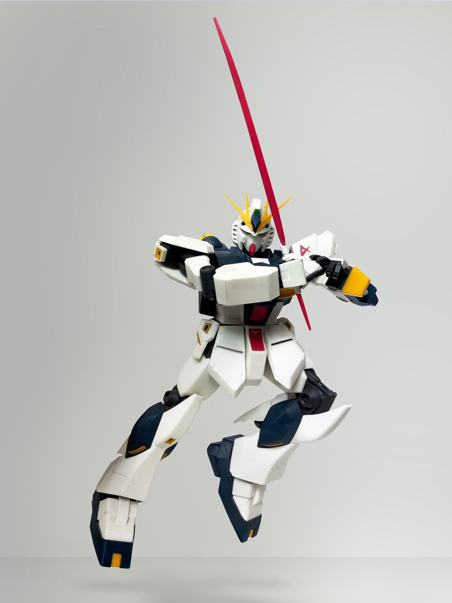 Fully Articulated RX-93 Nu Gundam  3D print model_9
