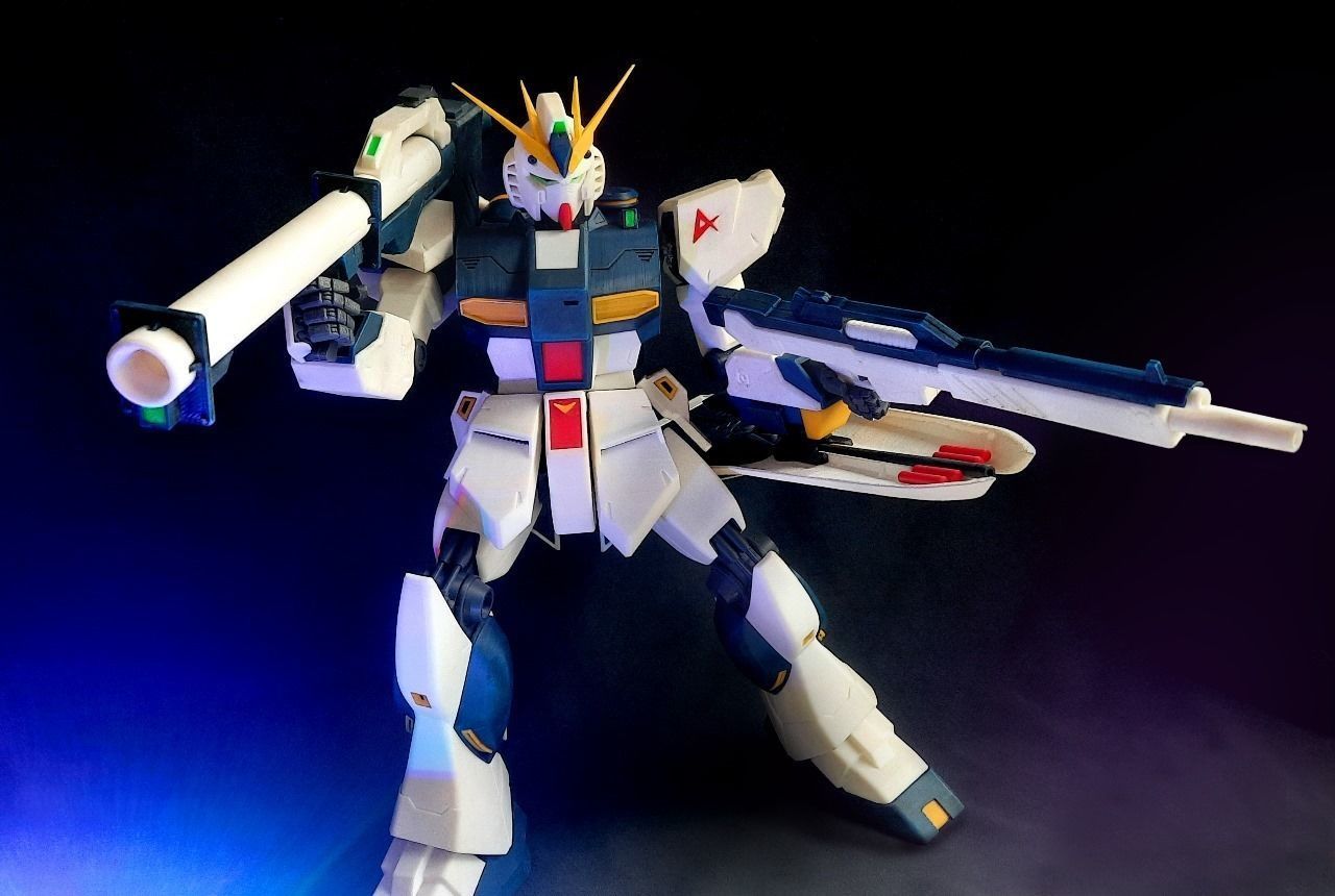 Fully Articulated RX-93 Nu Gundam  3D print model_1
