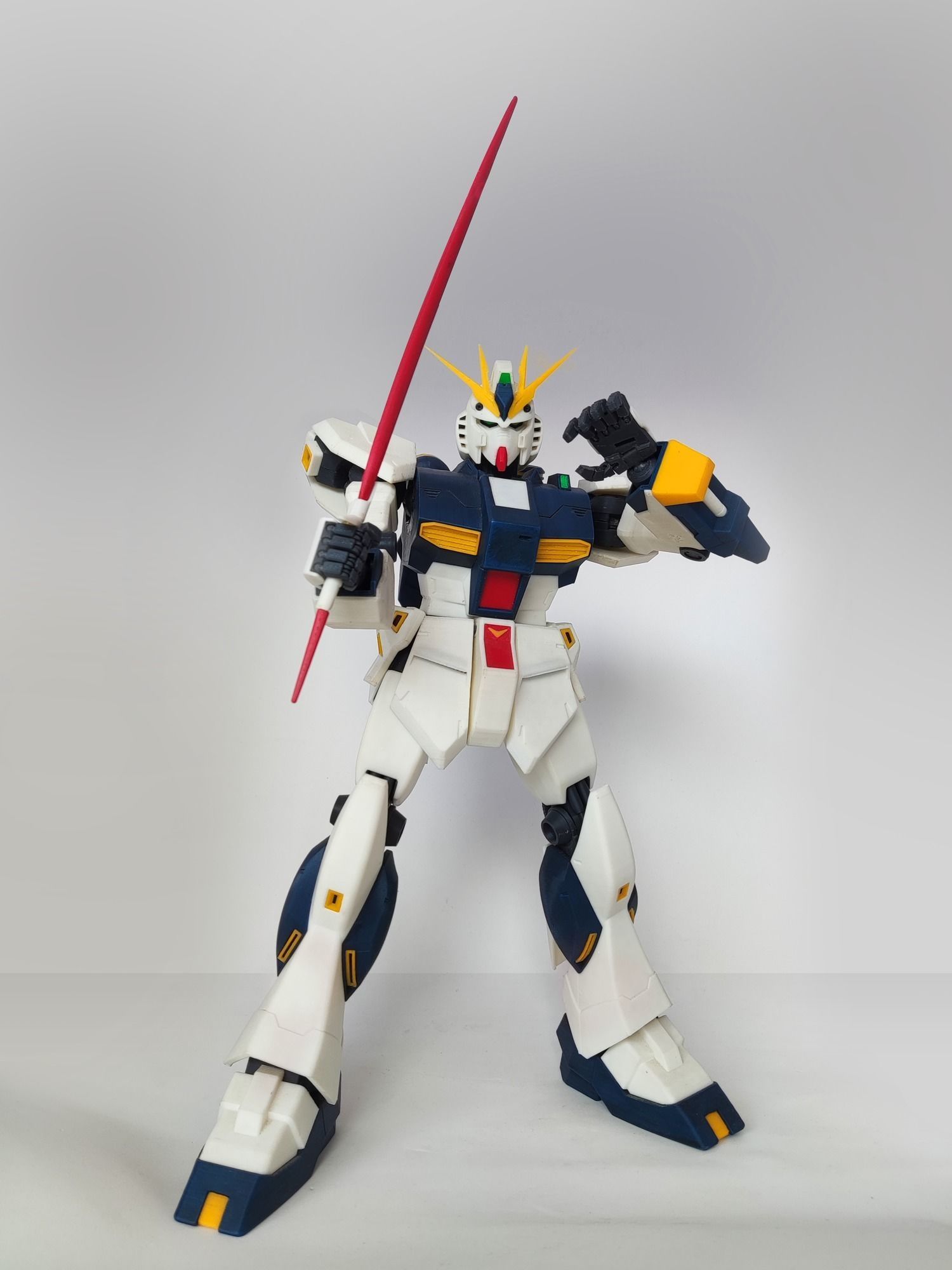 Fully Articulated RX-93 Nu Gundam  3D print model_10
