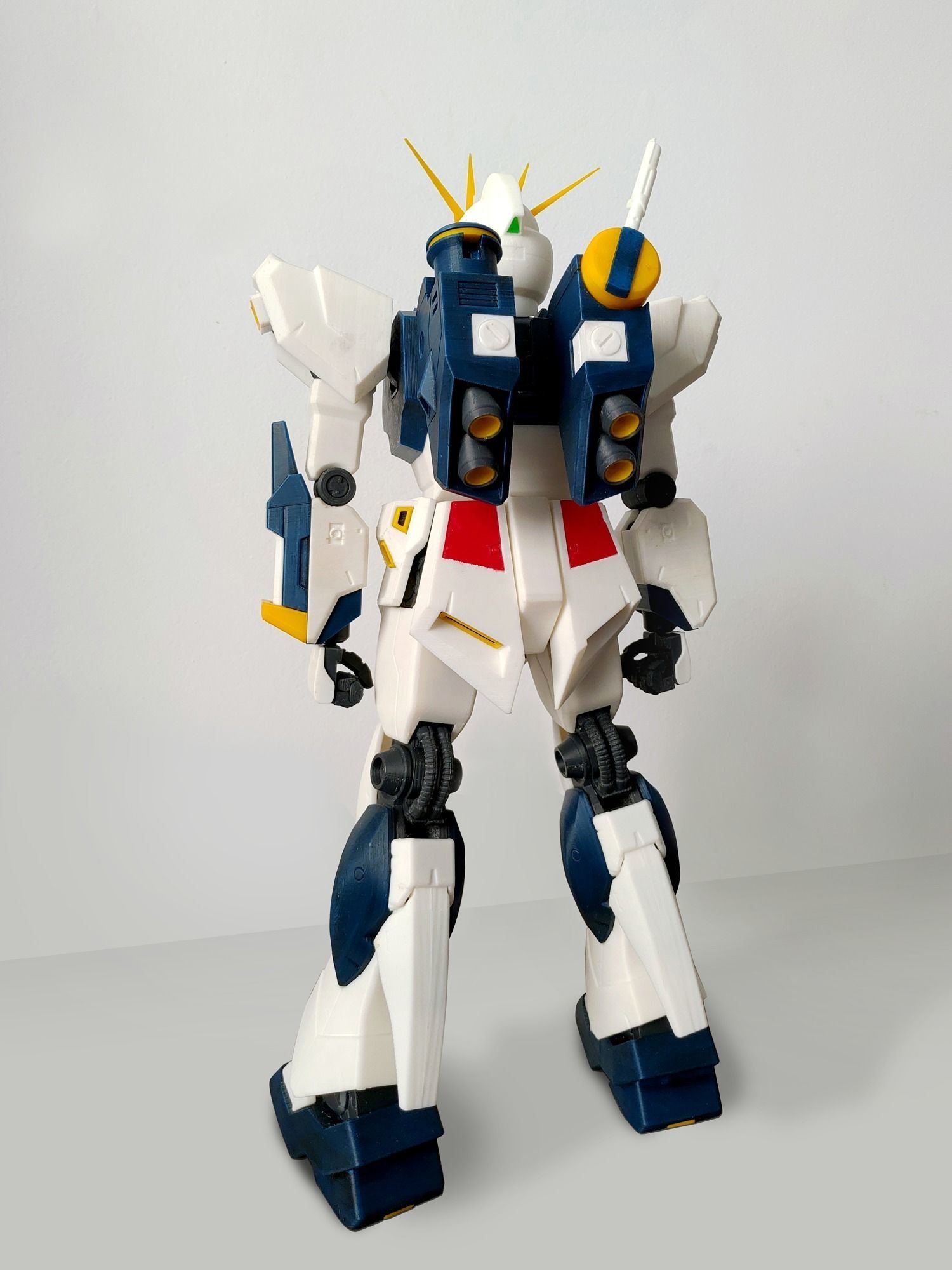 Fully Articulated RX-93 Nu Gundam  3D print model_3