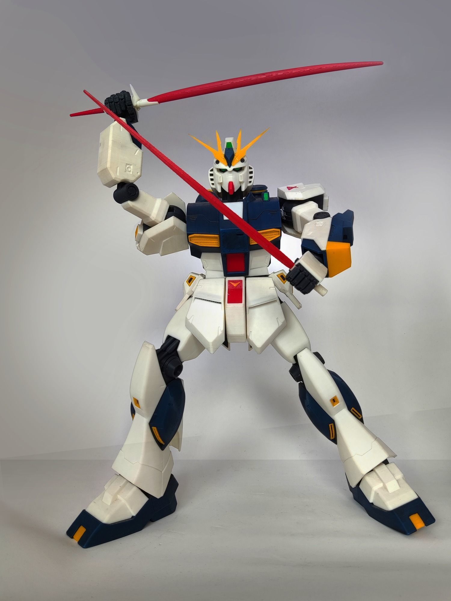 Fully Articulated RX-93 Nu Gundam  3D print model_7