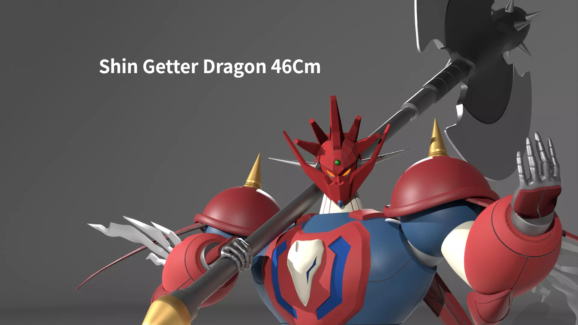 3D Printable Statue of Shin Getter Dragon 3D print model