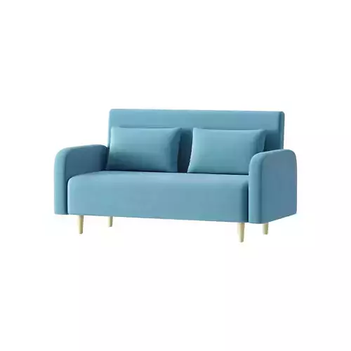 Contemporary Seats 2 Solid Color Sofa