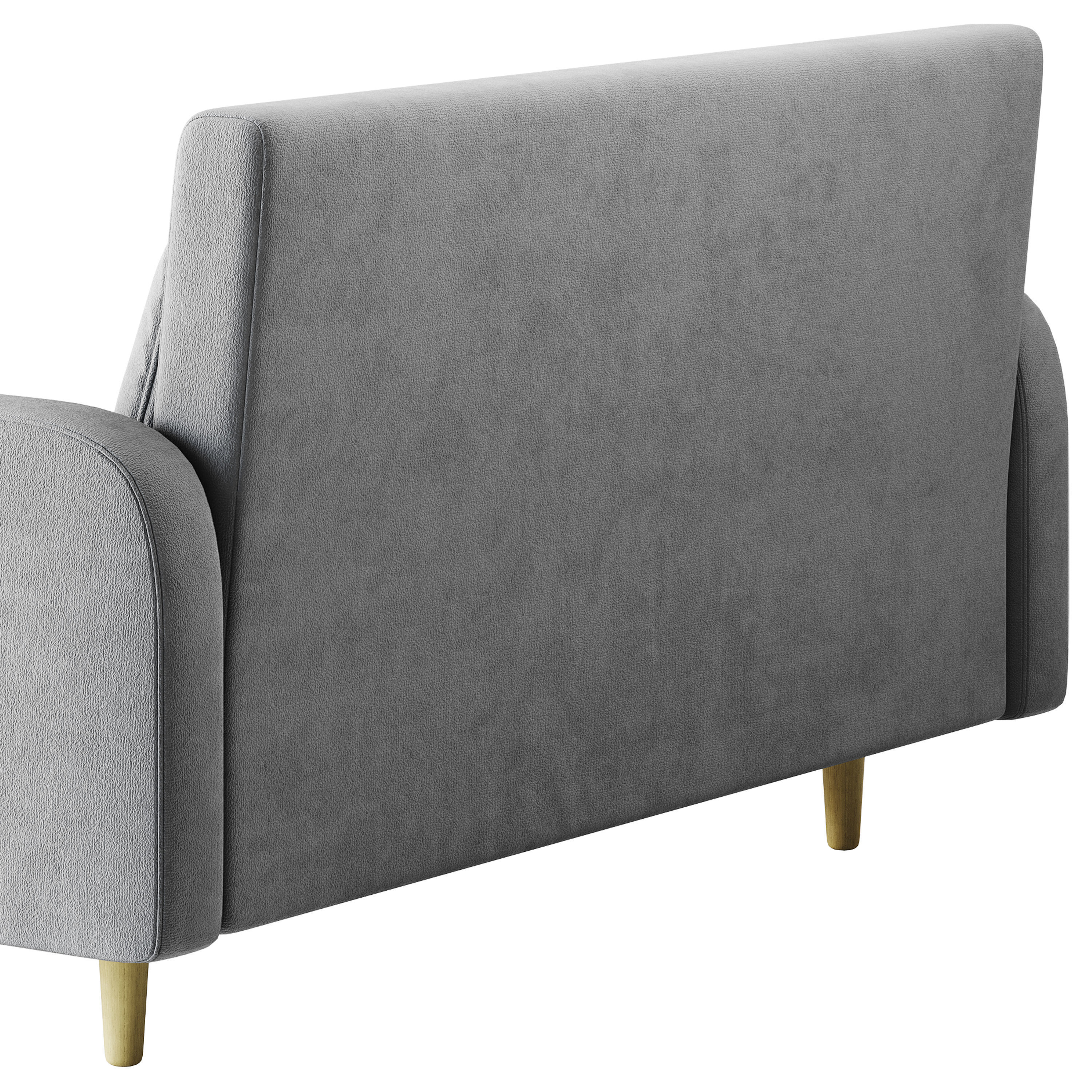 Contemporary Seats 2 Solid Color Sofa 3D model_13