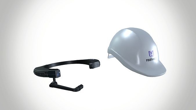 Real Wear HTM1 AR Smart Glasses Augmented Reality Low-poly 3D model