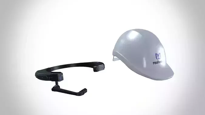 Real Wear HTM1 AR Smart Glasses Augmented Reality Low-poly 3D model