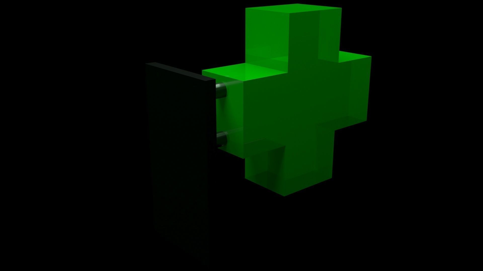 Pharmacy Sign Board 3D model_8