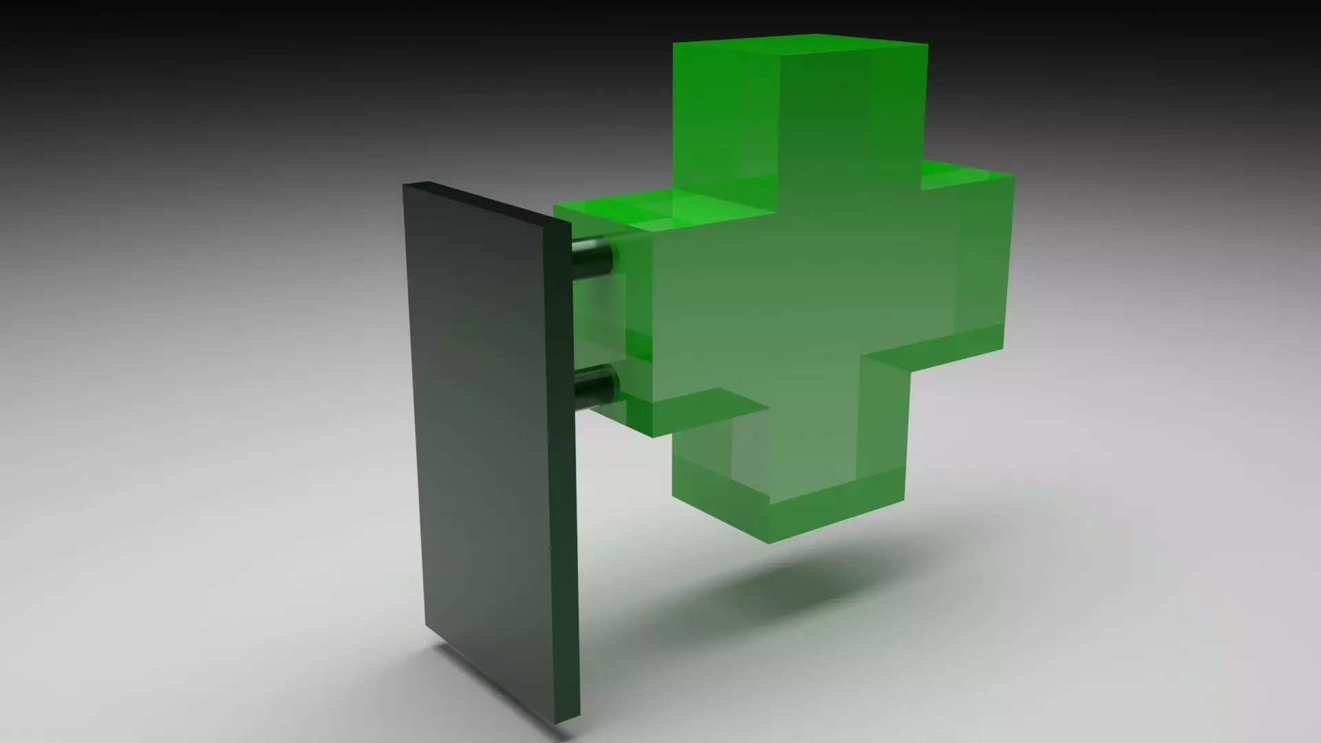 Pharmacy Sign Board 3D model_0