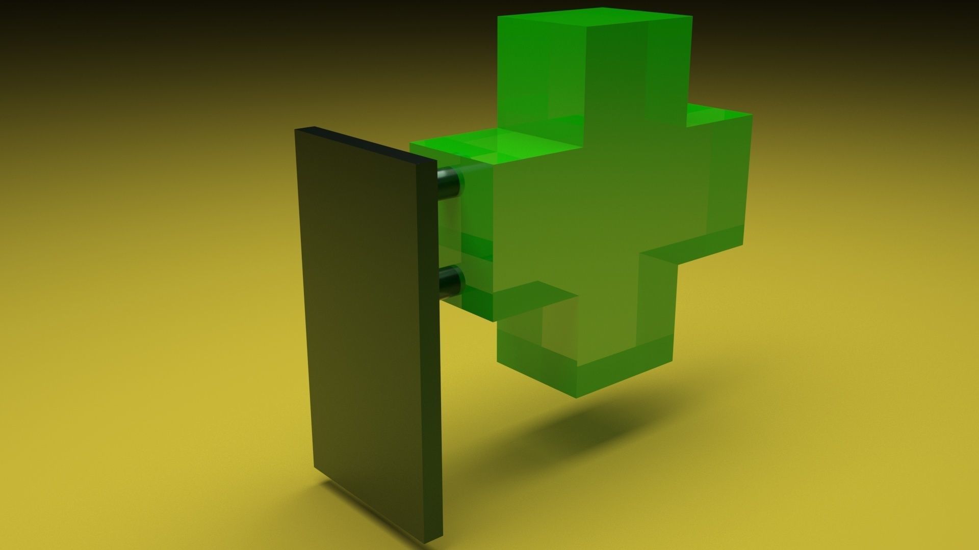 Pharmacy Sign Board 3D model_7