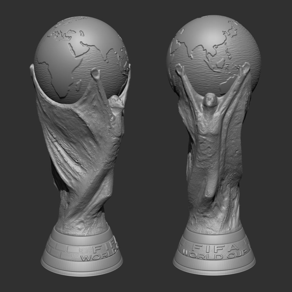 FIFA World Cup Trophy 3D model_16