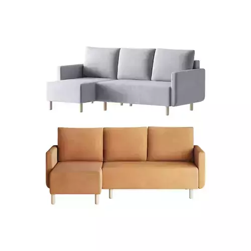 Corner sofa Beller Textile Yellow