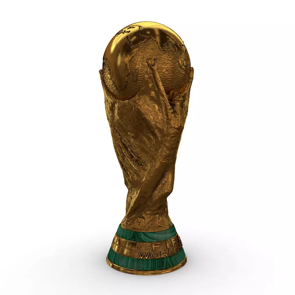 FIFA World Cup Trophy - Low Res Low-poly 3D model_0