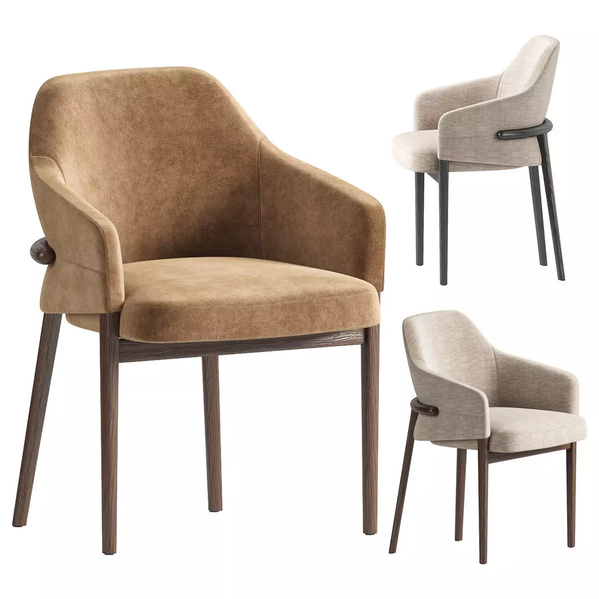 Trench Chair Piaval Laura 3D model